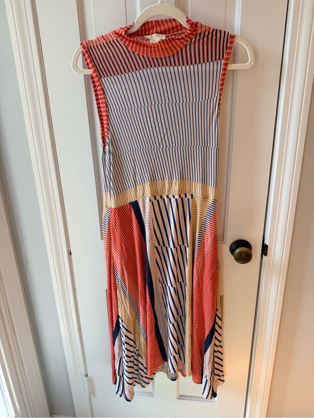 Maeve by Anthropologie Mixed Stripe Midi Dress Size XS